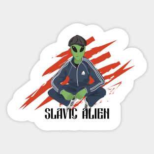 Slavic Alien Sticker